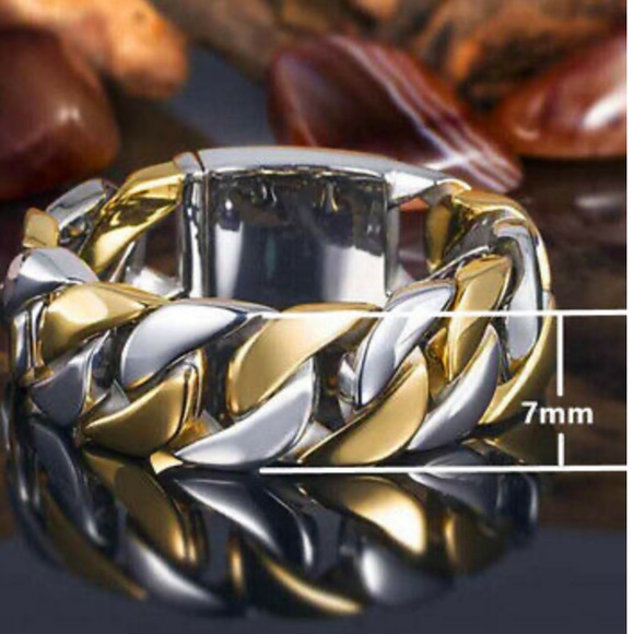 NEW 925 Sterling silver Two tone Ring - Picture 3 of 3